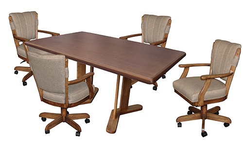 Classic Caster Chairs with 42 x 42 x 60 Table