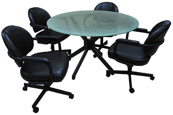 M-70 Caster Chair 48 glass