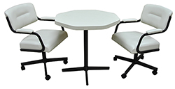 2 m110 Caster Chairs Octo Table
