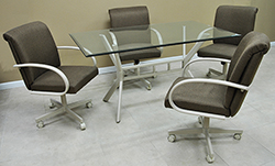 M-60 Caster Chairs 36x60 Table