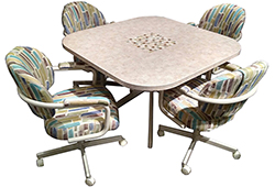 M-70 Caster Chairs Tile Table